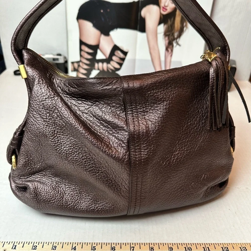 Vintage Y2K Elliott LuccaLeather Hobo Bag SoftPebbled Leather Everyday Shoulder
